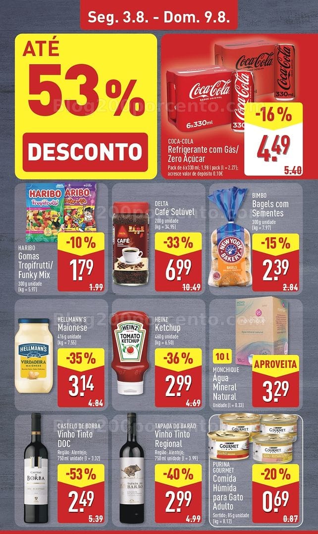 Antevisão Folheto ALDI Promoções de 3 a 9 agosto